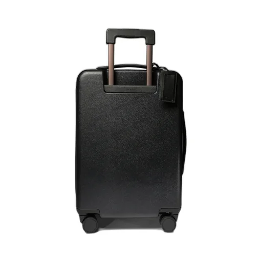 Triangle-Logo Zipped Suitcase