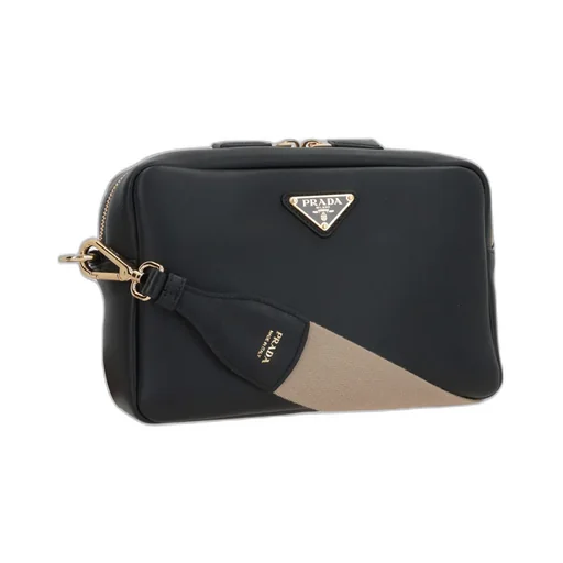 Triangle-Logo Zipped Shoulder Bag