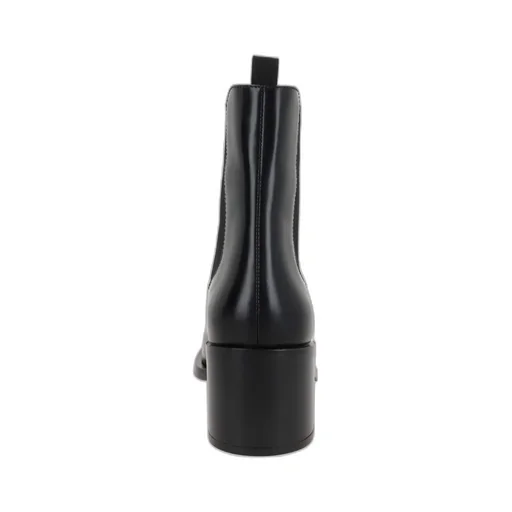 Triangle-Logo Ankle Boots
