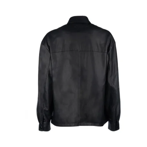 Zip-Up Leather Jacket
