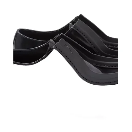 Opaque Brushed Leather Lace-Up Shoes