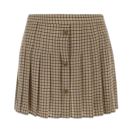 Button-Up Mini Skirt