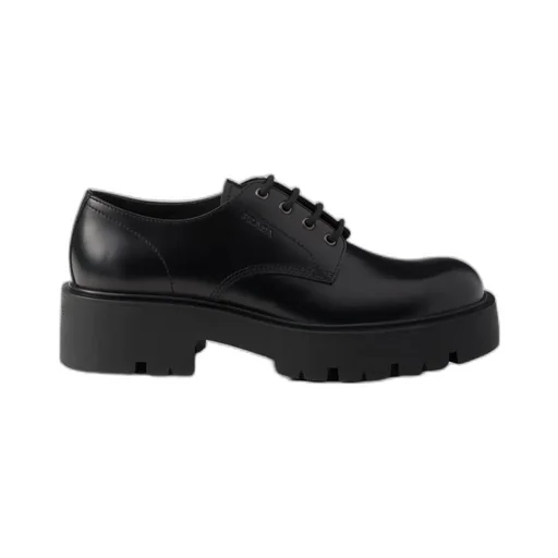 Brushed Leather Derby Shoes