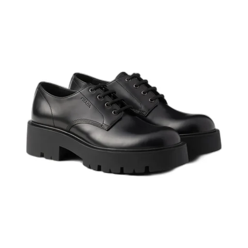 Brushed Leather Derby Shoes