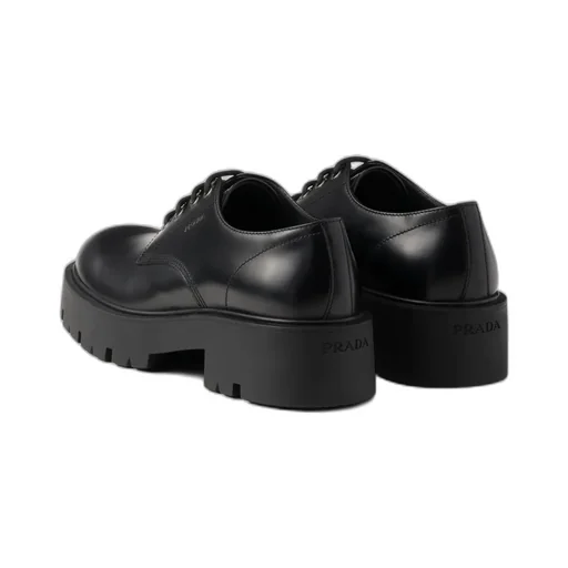 Brushed Leather Derby Shoes