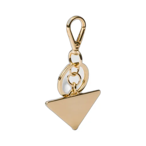 Logo Plaque Clasp-Fastened Keyring