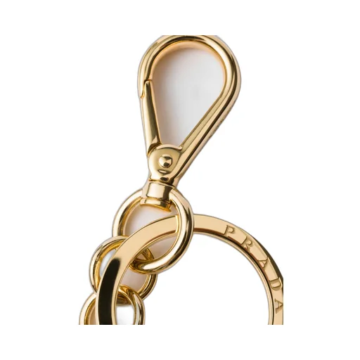 Logo Plaque Clasp-Fastened Keyring