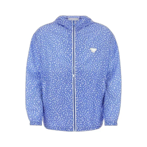 Printed Hooded Windbreaker