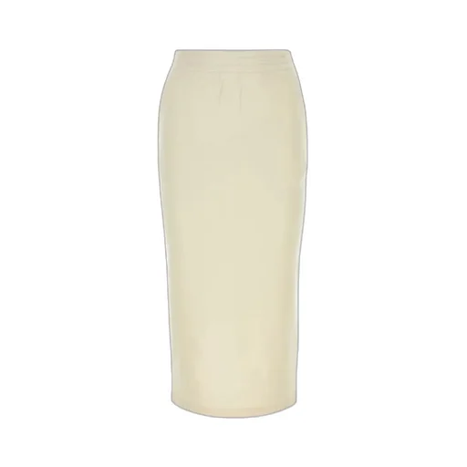 Elasticated Waistband Slit-Detailed Skirt