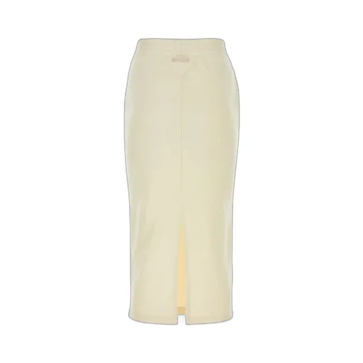 Elasticated Waistband Slit-Detailed Skirt