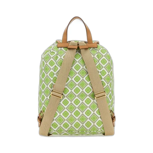 Geometric-Print Drawstring Backpack
