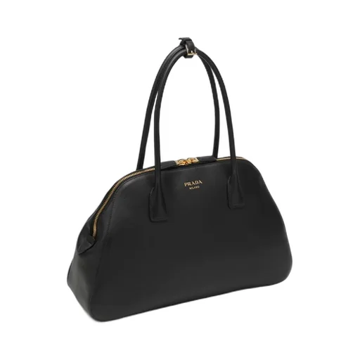Logo Detailed Zipped Tote Bag