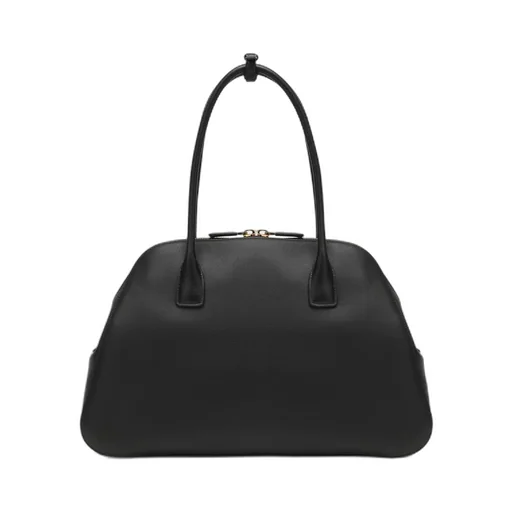 Logo Detailed Zipped Tote Bag