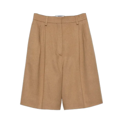 Camel-Hair Bermudas