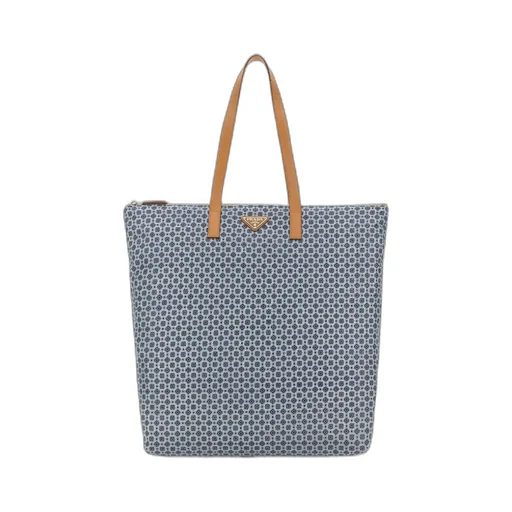 Large Geometric-Pattern Tote Bag