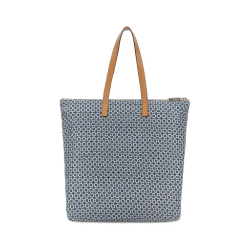 Large Geometric-Pattern Tote Bag
