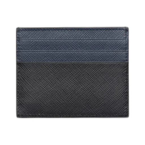 Logo-Lettering Two-Toned Card Holder