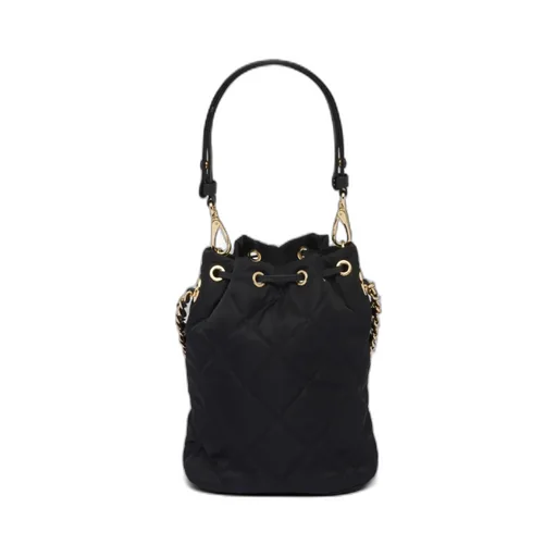 Quilted Chain-Linked Bucket Bag
