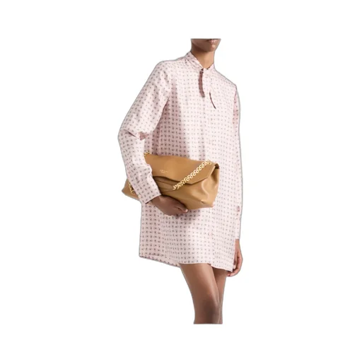 Printed Silk Twill Mini-Dress