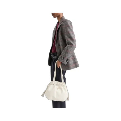 Single-Breasted Houndstooth Blazer