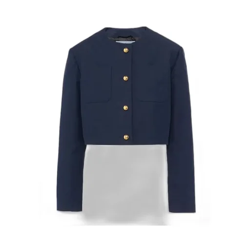 Crewneck Cropped Jacket