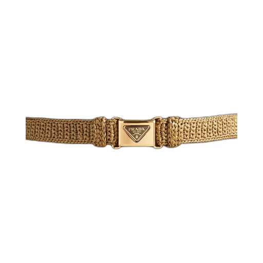 Enamel-Logo Clasp Fastened Belt