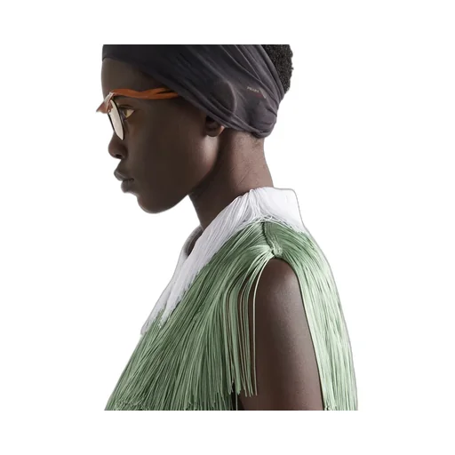 Organza Top With Fringe