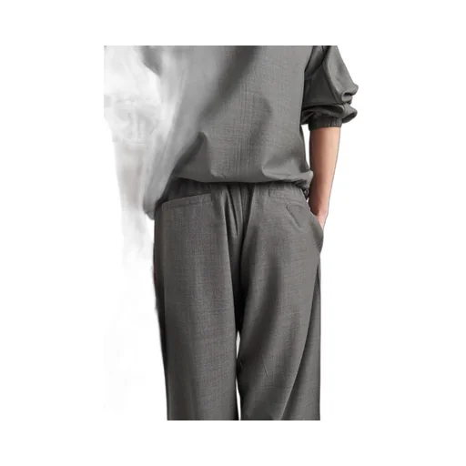Wide-Leg Tailored Trousers