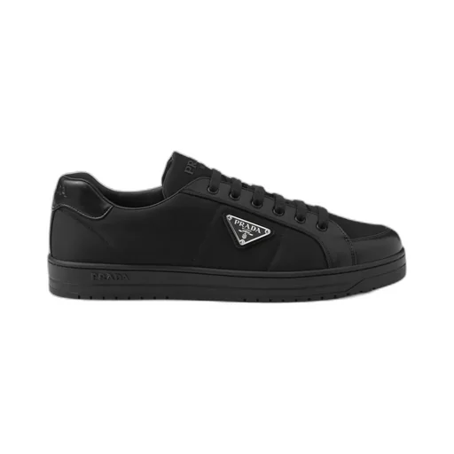 Downtown Triangle-Logo Lace-Up Sneakers