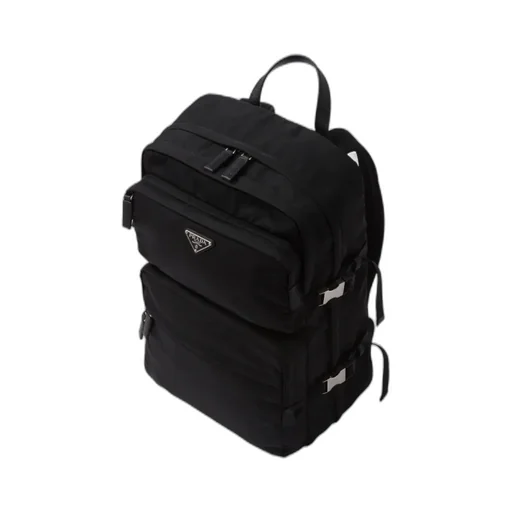 Logo Plaque Zipped Backpack