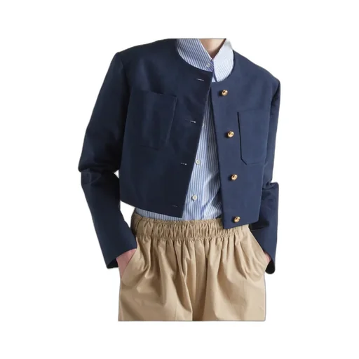 Crewneck Cropped Jacket