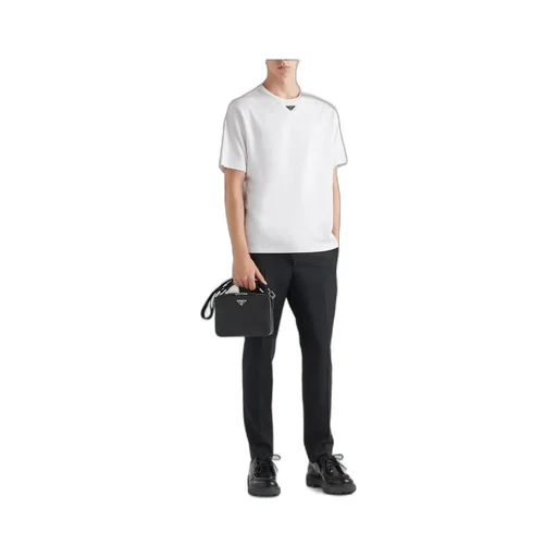 Logo Plaque Crewneck T-Shirt