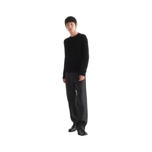 Cable-Knit Crewneck Sweater