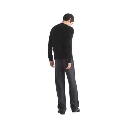 Cable-Knit Crewneck Sweater