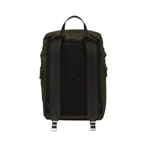 Logo Plaque Buckled Backpack