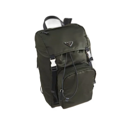 Logo Plaque Buckled Backpack
