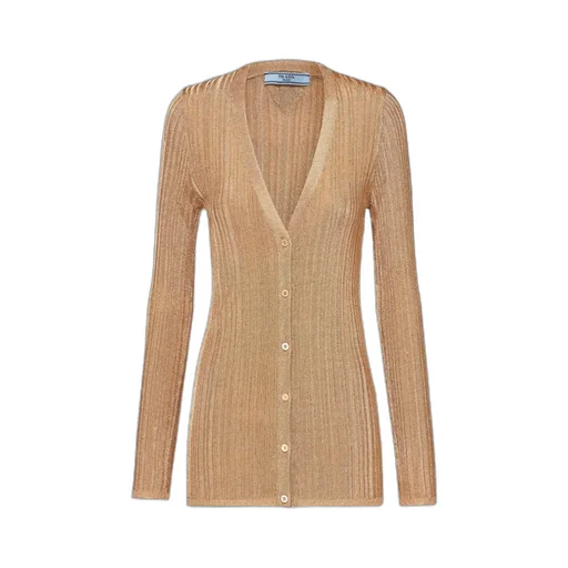 Triangle Logo Knit Cardigan