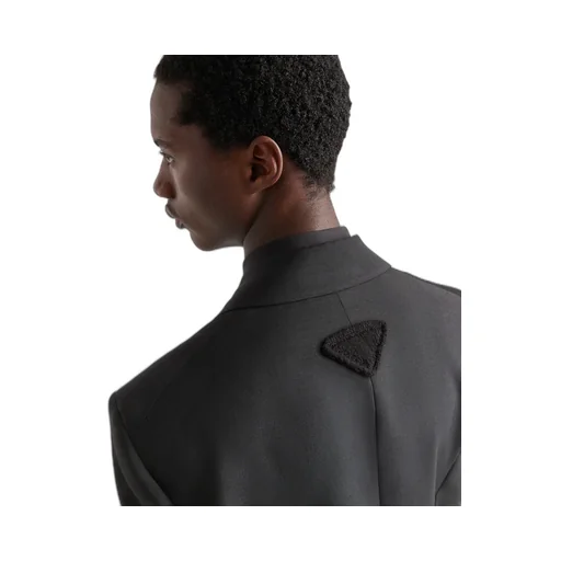 Single-Breasted Mohair Wool Jacket
