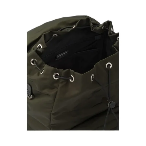 Logo Plaque Buckled Backpack