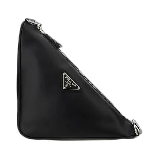 Logo Plaque Zipped Shoulder Bag