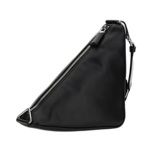 Logo Plaque Zipped Shoulder Bag