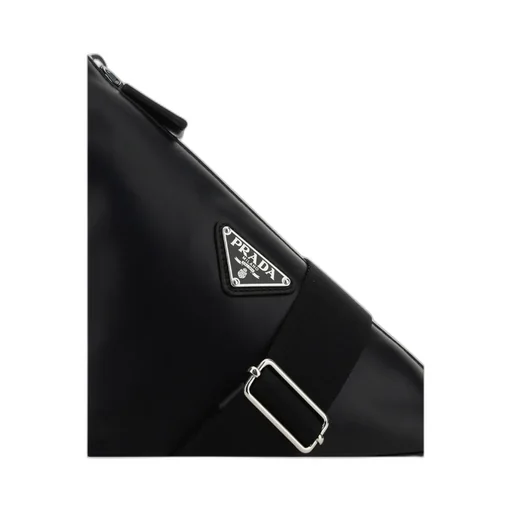 Logo Plaque Zipped Shoulder Bag