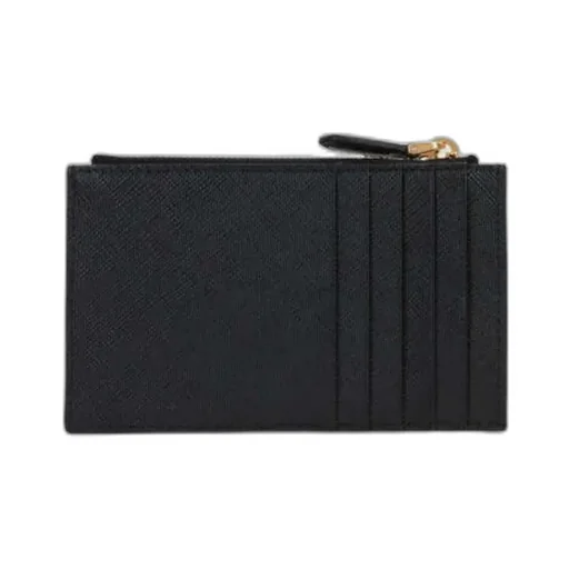Logo-Plaque Leather Wallet
