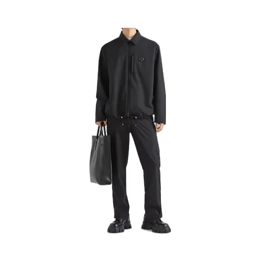 Logo Plaque Cropped Tailored Trousers