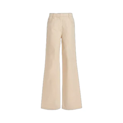 Triangle Logo Patch Flared Jeans