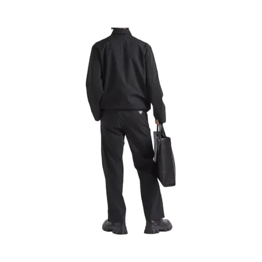 Logo Plaque Cropped Tailored Trousers