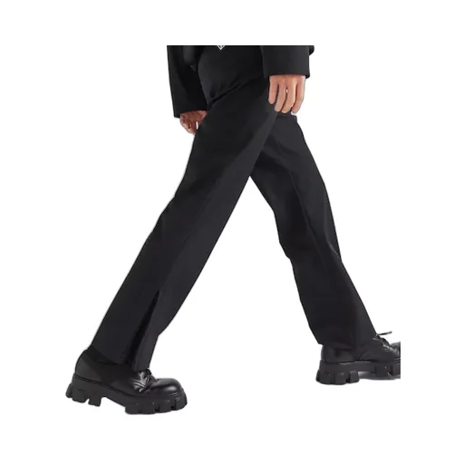 Logo Plaque Cropped Tailored Trousers