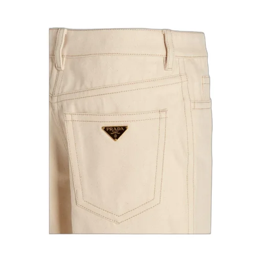 Triangle Logo Patch Flared Jeans