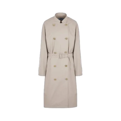 Double-Breasted Belted Trench Coat
