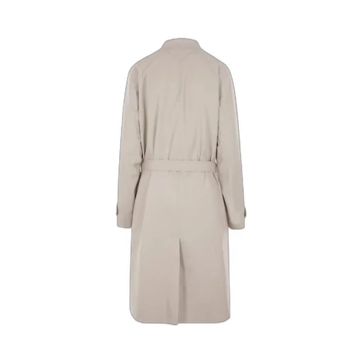 Double-Breasted Belted Trench Coat